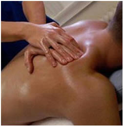 Man getting a massage